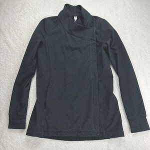 Lululemon Women's Jacket 8 Dark Heathered Grey Longline Jersey
